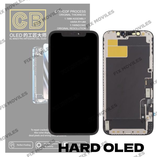 Pantalla “CB HARD OLED ” iPhone 12 / iPhone 12 Pro control IC Reemplazable LCD+TACTIL Completo