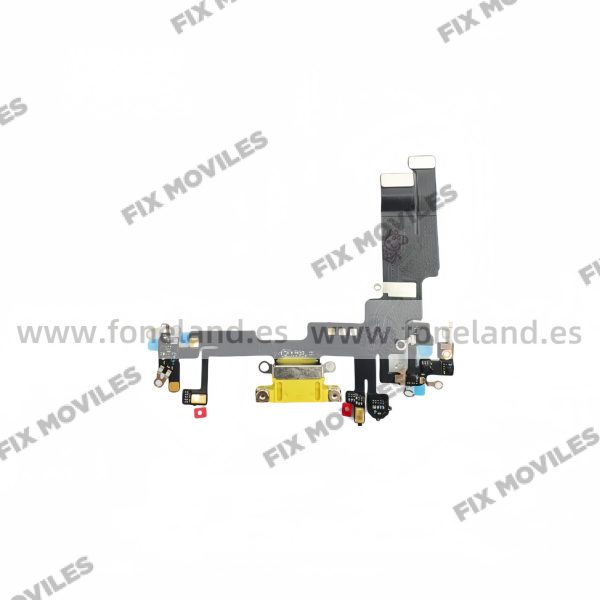 Flex de Carga para iPhone 14 Amarillo Desmontaje