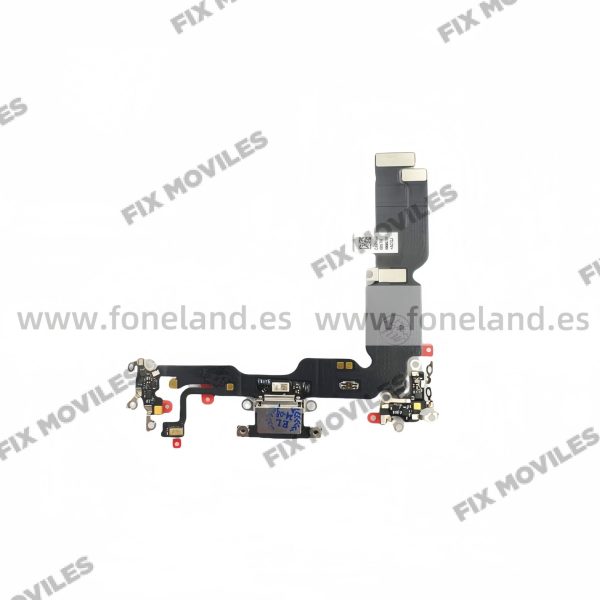 Flex de Carga para iPhone 15 Plus Negro Desmontaje